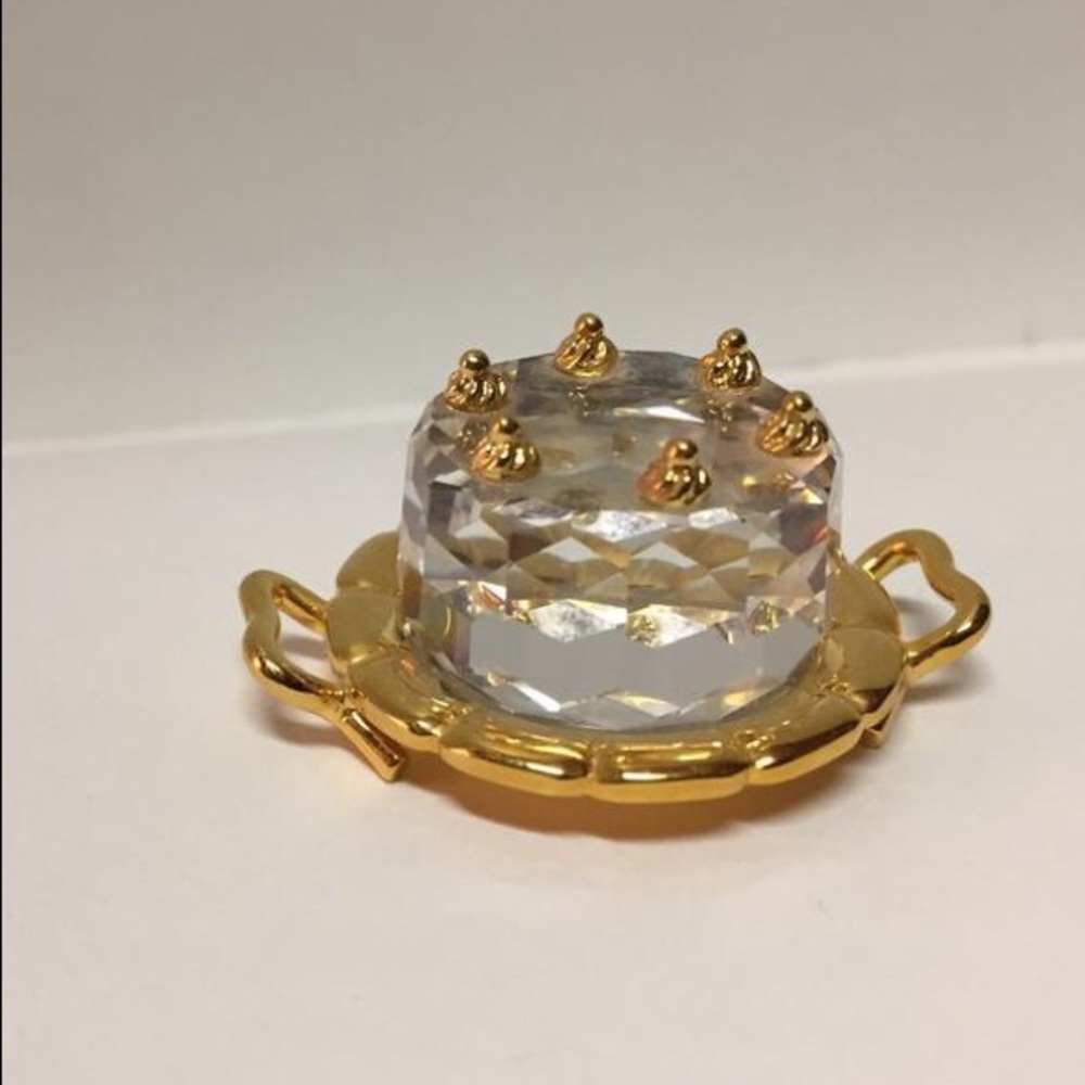 Swarovski small birthday cake crystal